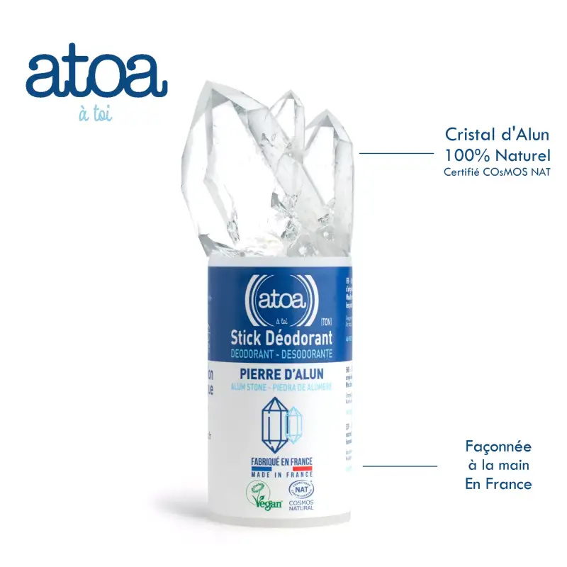 Déodorant stick 100g - Pierre d'Alun - ATOA – Image 2