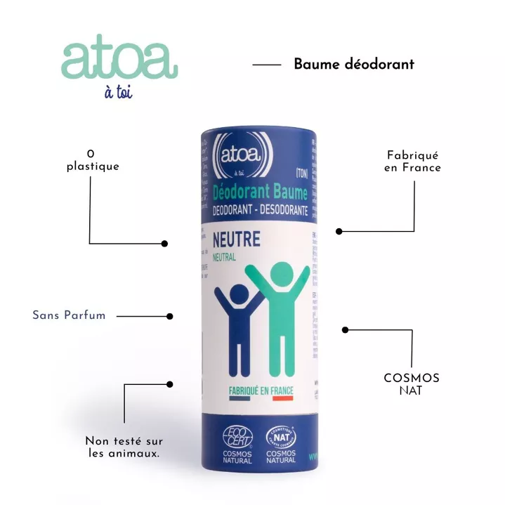 Déodorant Baume Sans Parfum - ATOA - Image 3