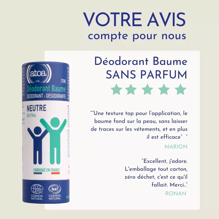 Déodorant Baume Sans Parfum - ATOA - Image 4