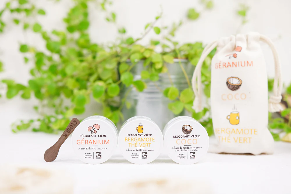 Kit 3 mini déodorants crème bio - LE MOLY - Image 2