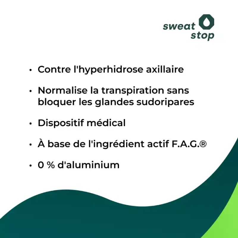 Traitement hyperhidrose FAG® - SWEAT STOP – Image 2