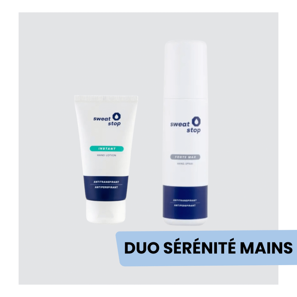 Duo Sérénité mains pour transpiration excessive des mains