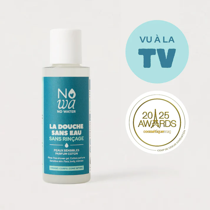 gel douche Nowa No Water sans eau et sans rinçage