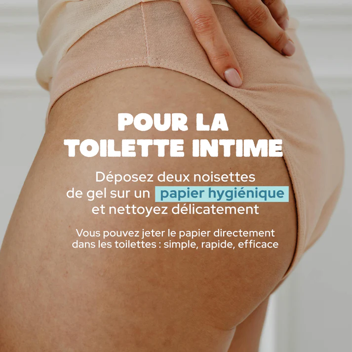 gel douche Nowa No Water sans eau et sans rinçage pour toilette intime