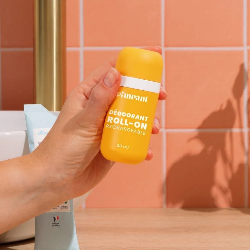 Kit deodorant à bille fleur de coton de la marque Pimpant - pret à l'emploi